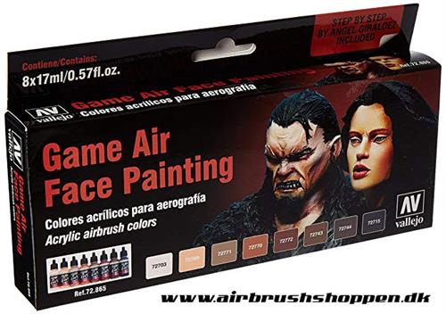 72.865 GAME AIR FACE PAINTING set  8x17ml
